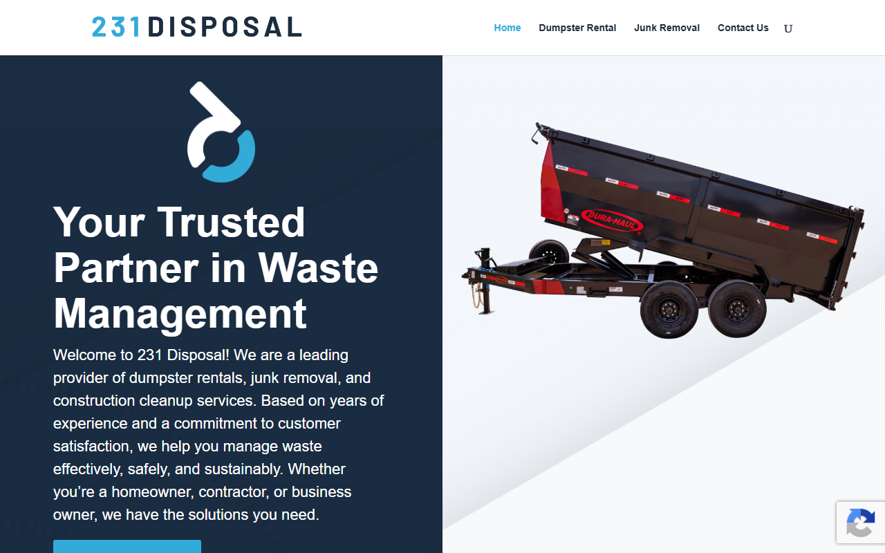 231disposal.com screenshot