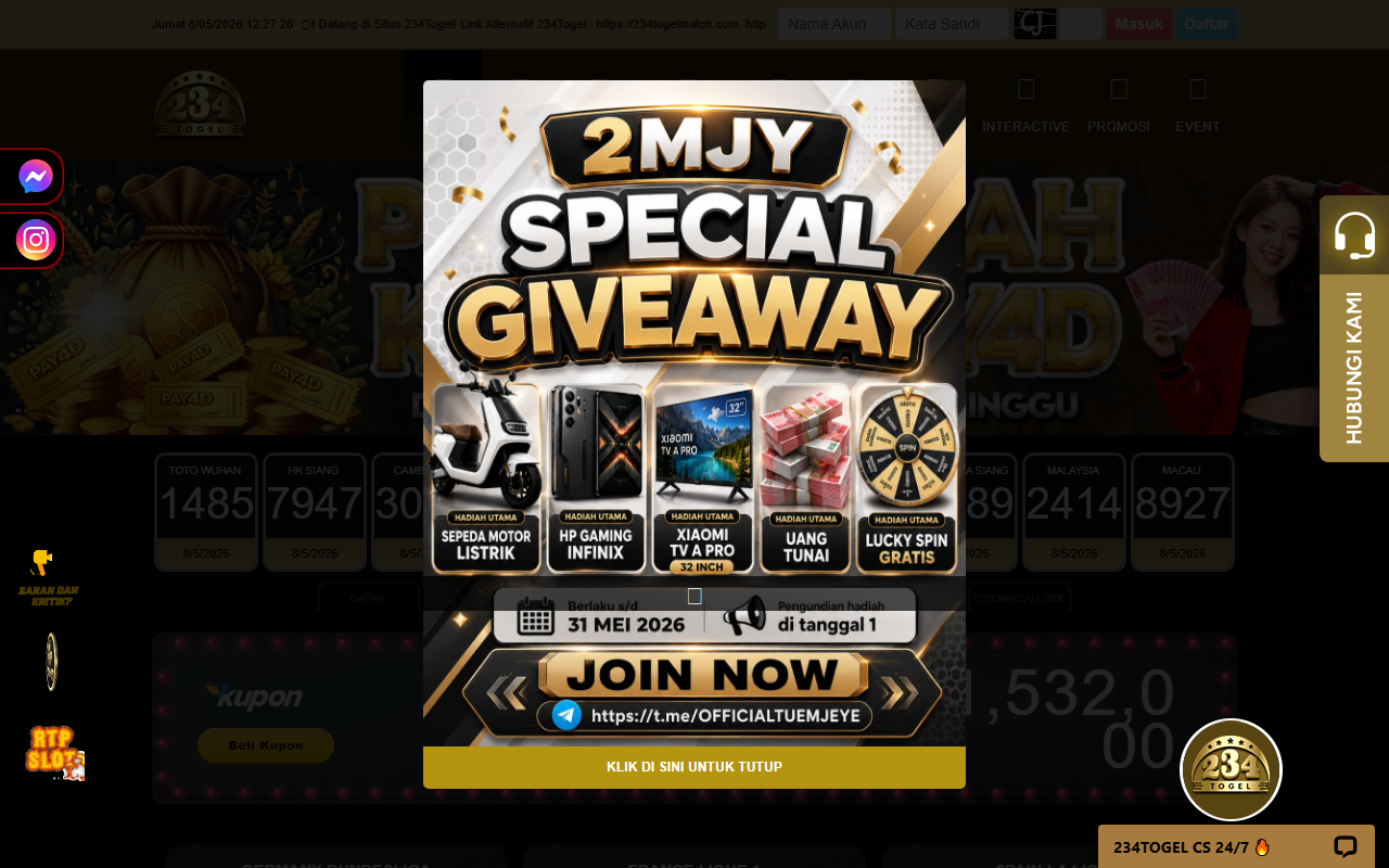 234togelroll.com screenshot