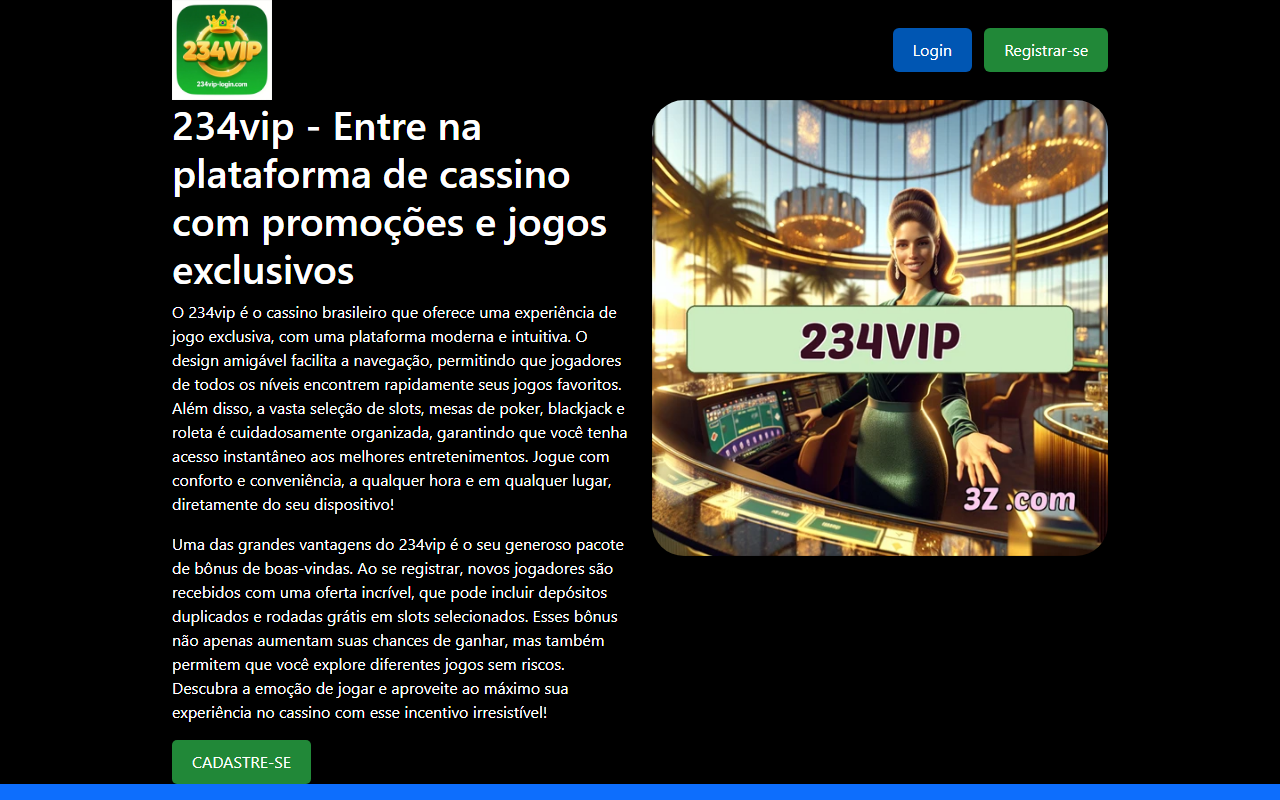 234vip-login.com screenshot