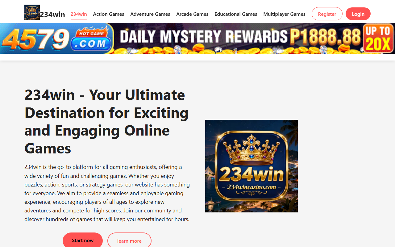 234wincasino.com screenshot