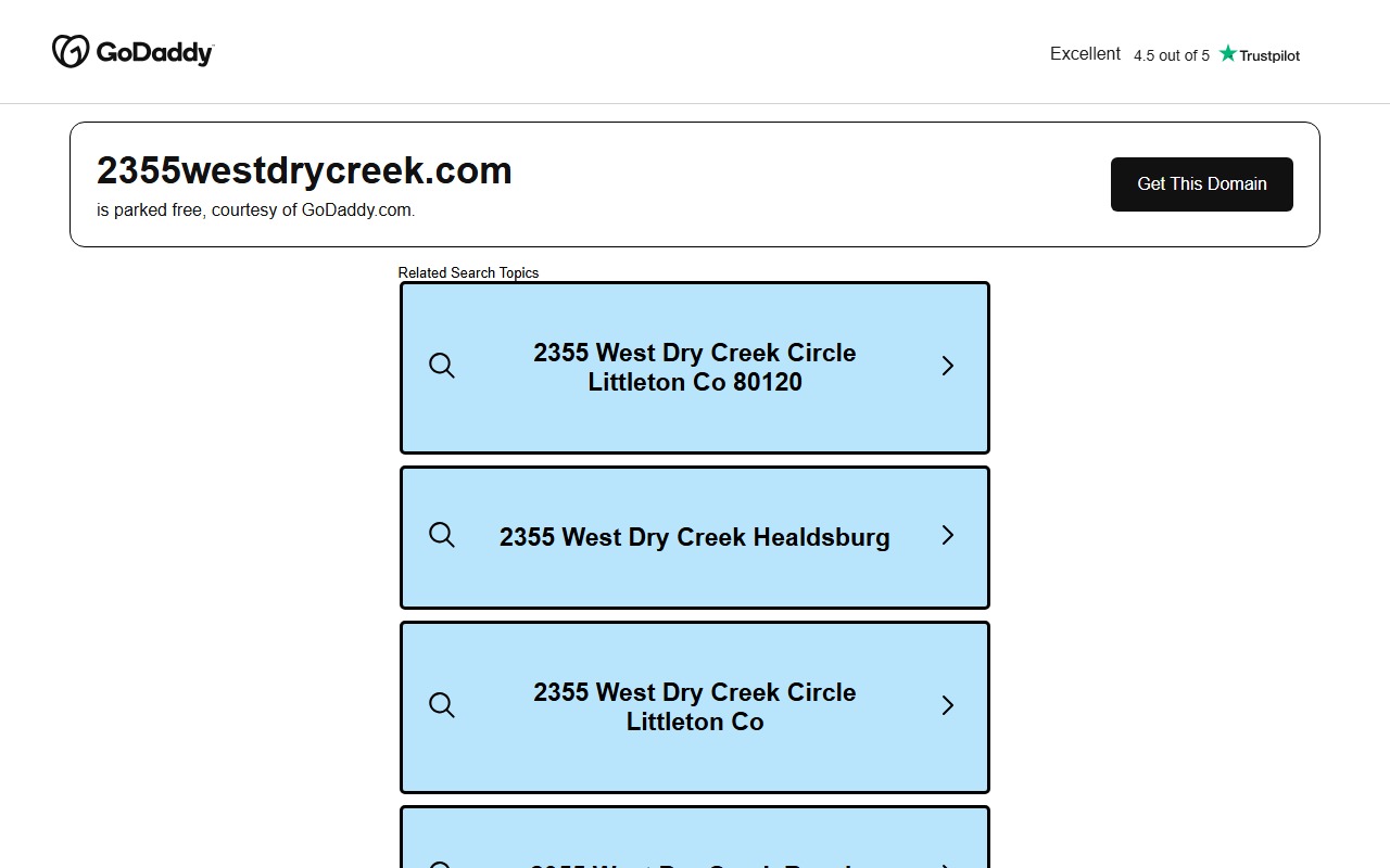 2355westdrycreek.com screenshot