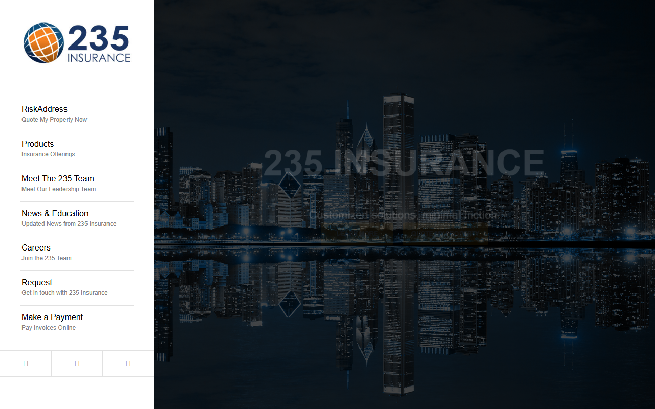 235insurance.com screenshot