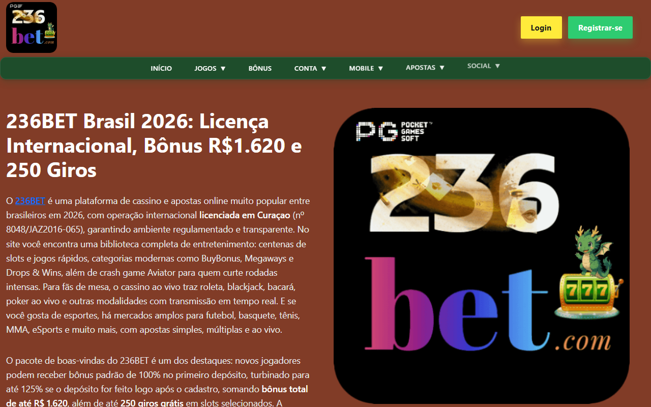 236bet-brazil.com screenshot