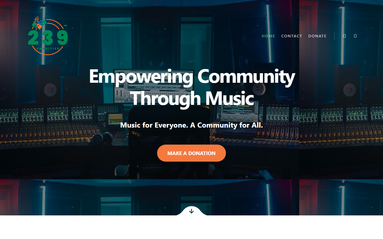 239charities.com screenshot
