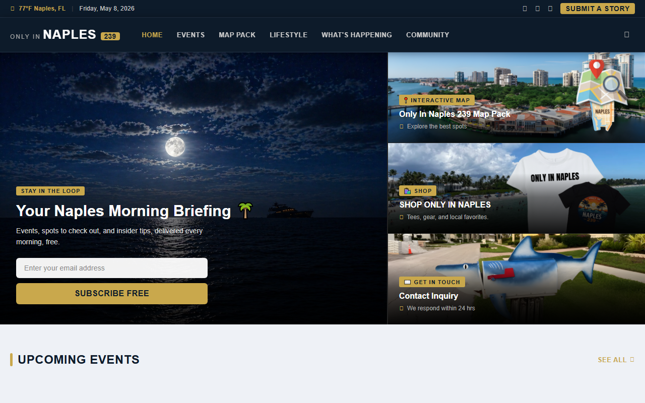 239onlyinnaples.com screenshot