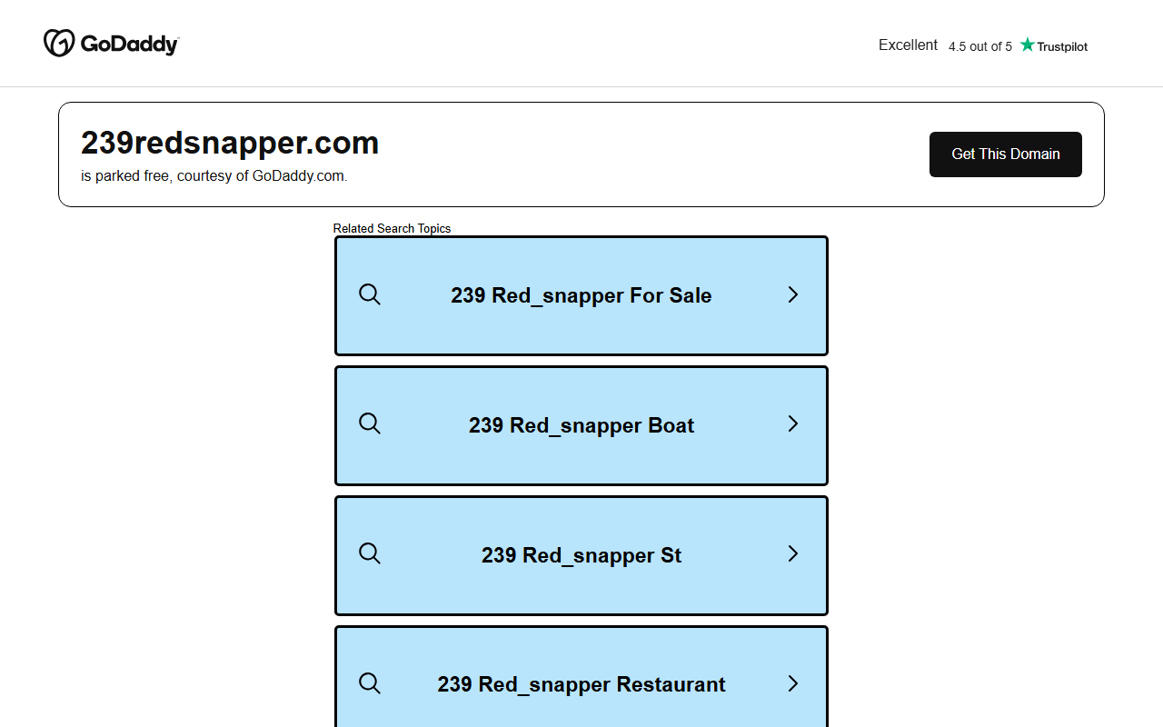 239redsnapper.com screenshot