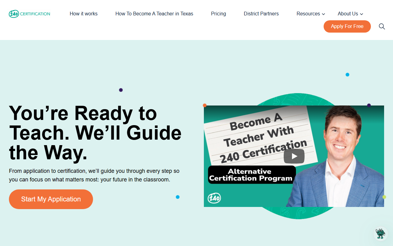240certification.com screenshot