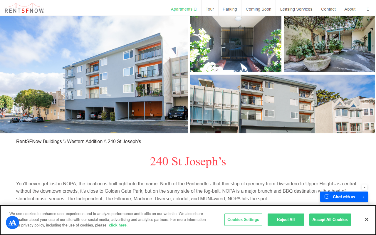 240stjosephs.com screenshot