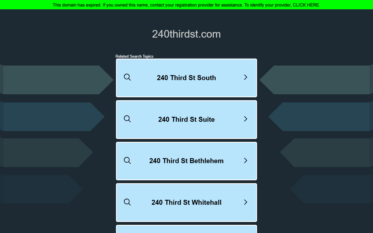 240thirdst.com screenshot