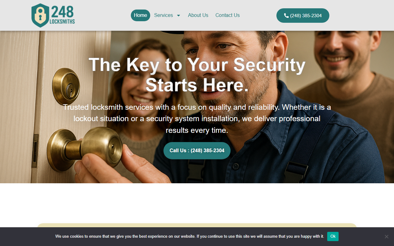 248locksmiths.com screenshot