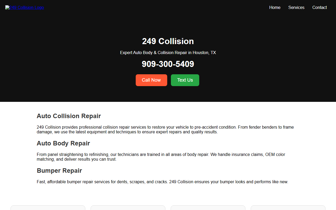 249collision.com screenshot