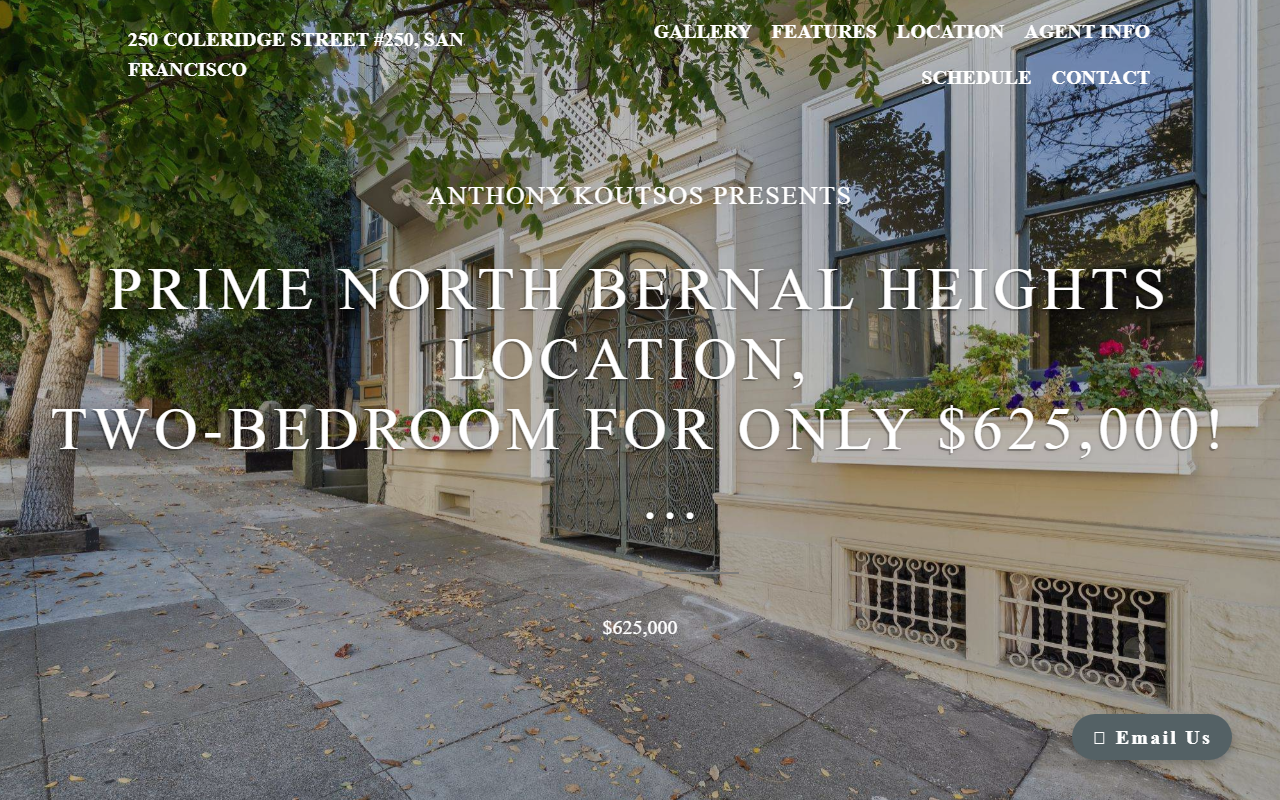 250-coleridge.com screenshot