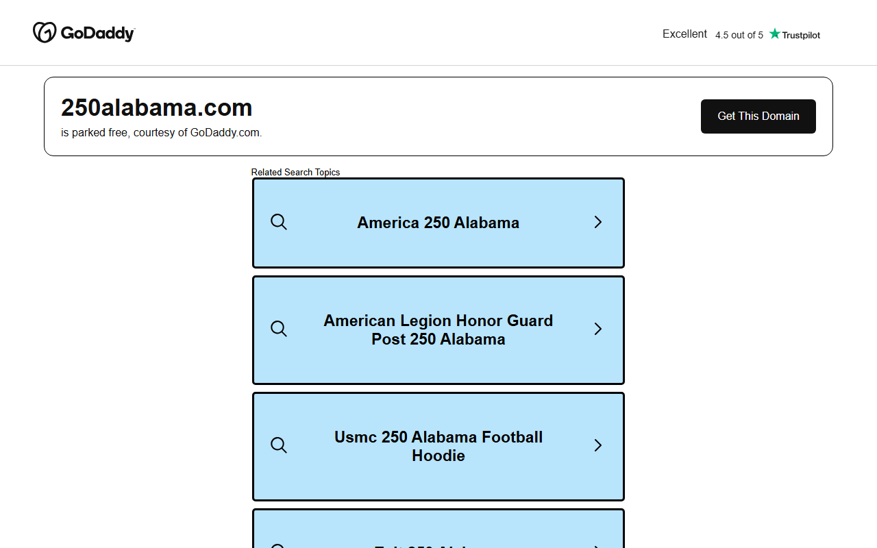 250alabama.com screenshot