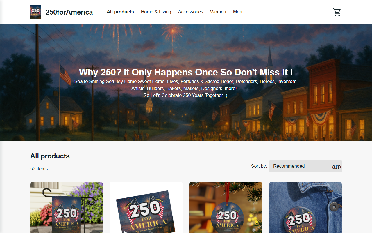 250foramerica.com screenshot