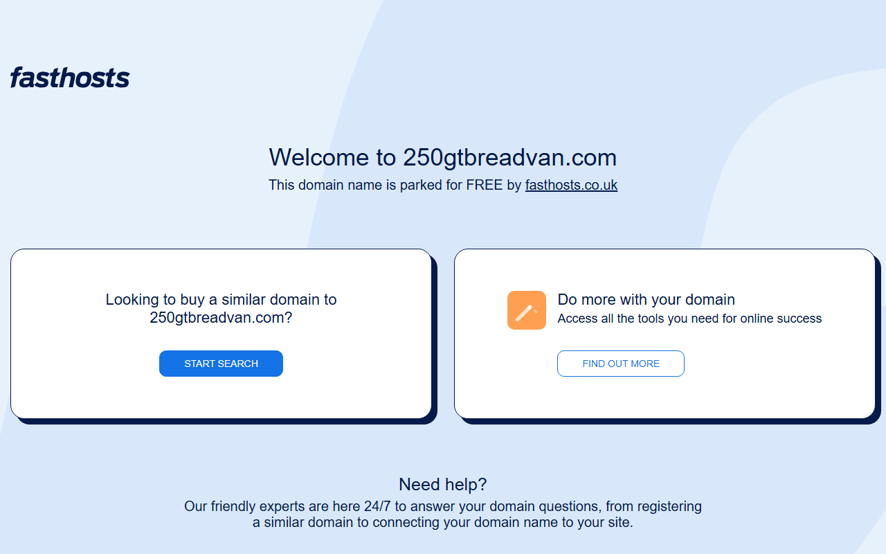 250gtbreadvan.com screenshot