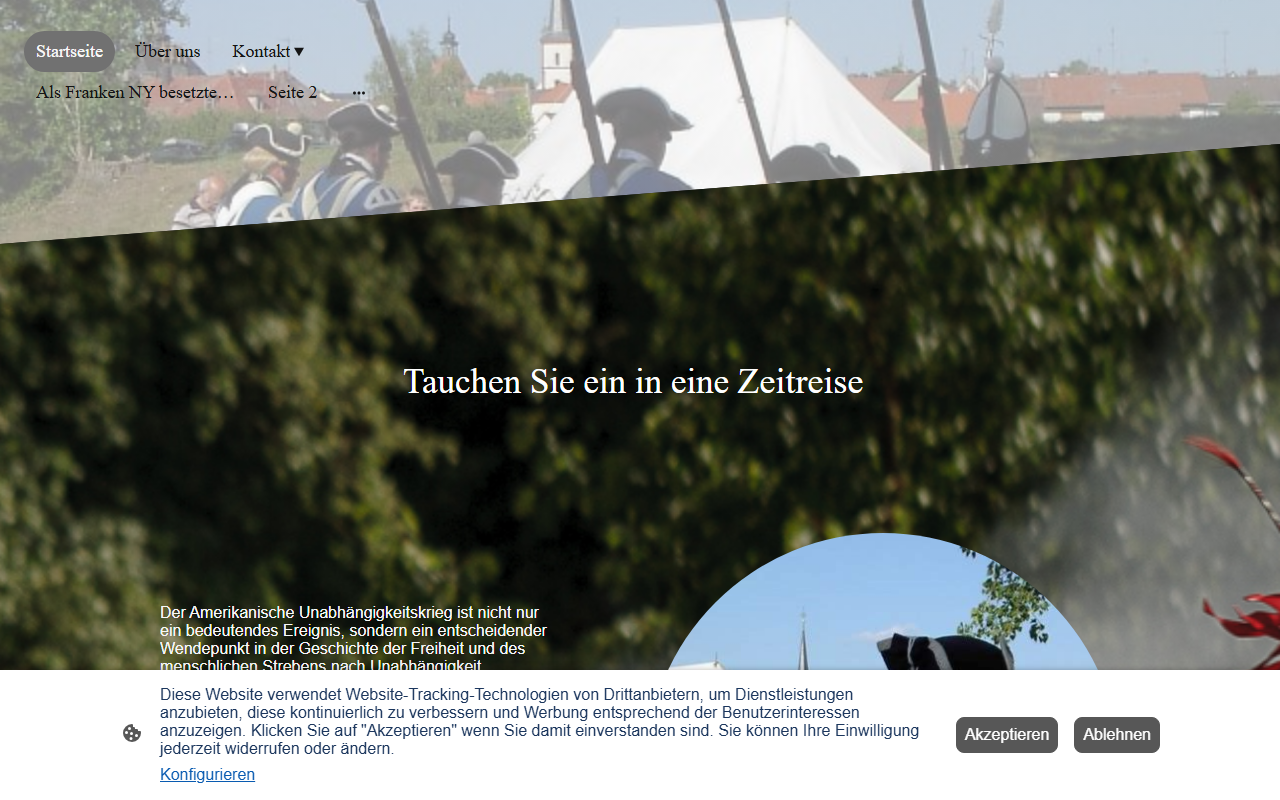 250jahreusa.com screenshot