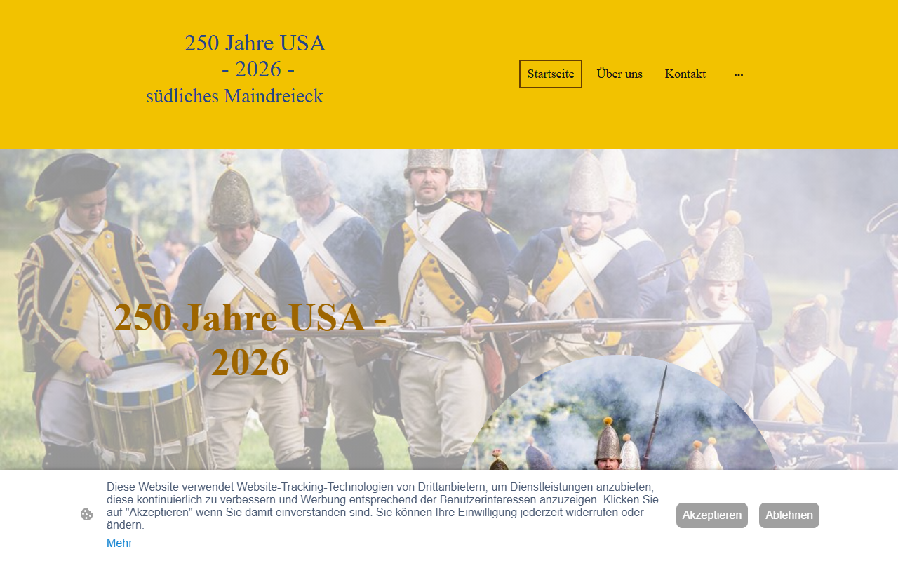 250jahreusa2026.com screenshot