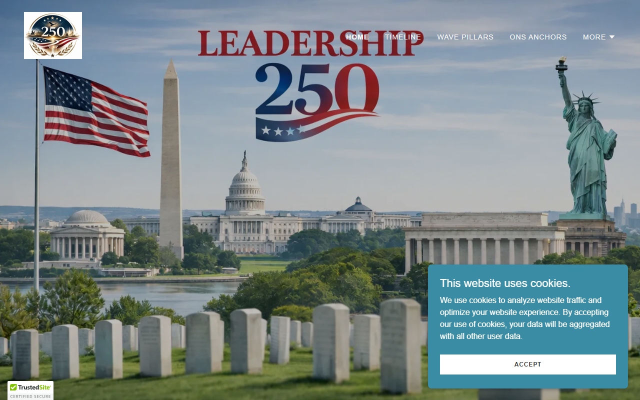 250leadership.com screenshot