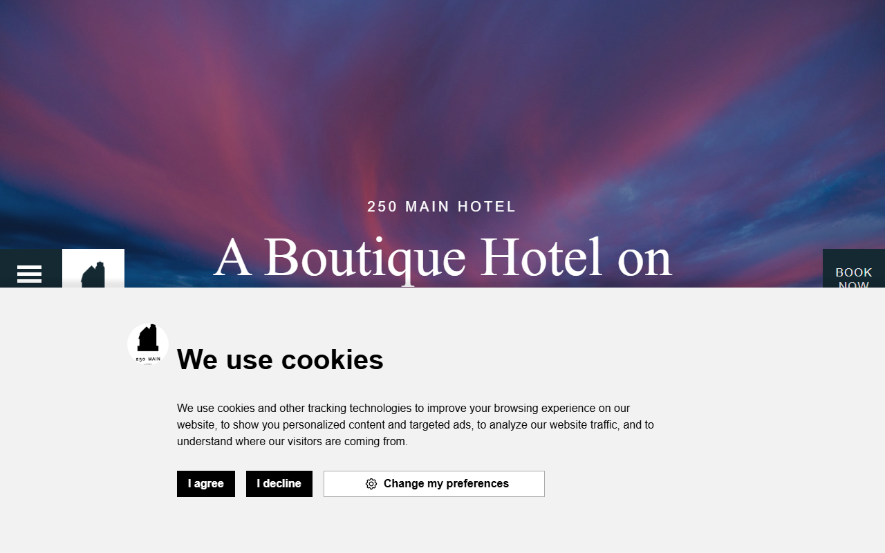 250mainhotel.com screenshot