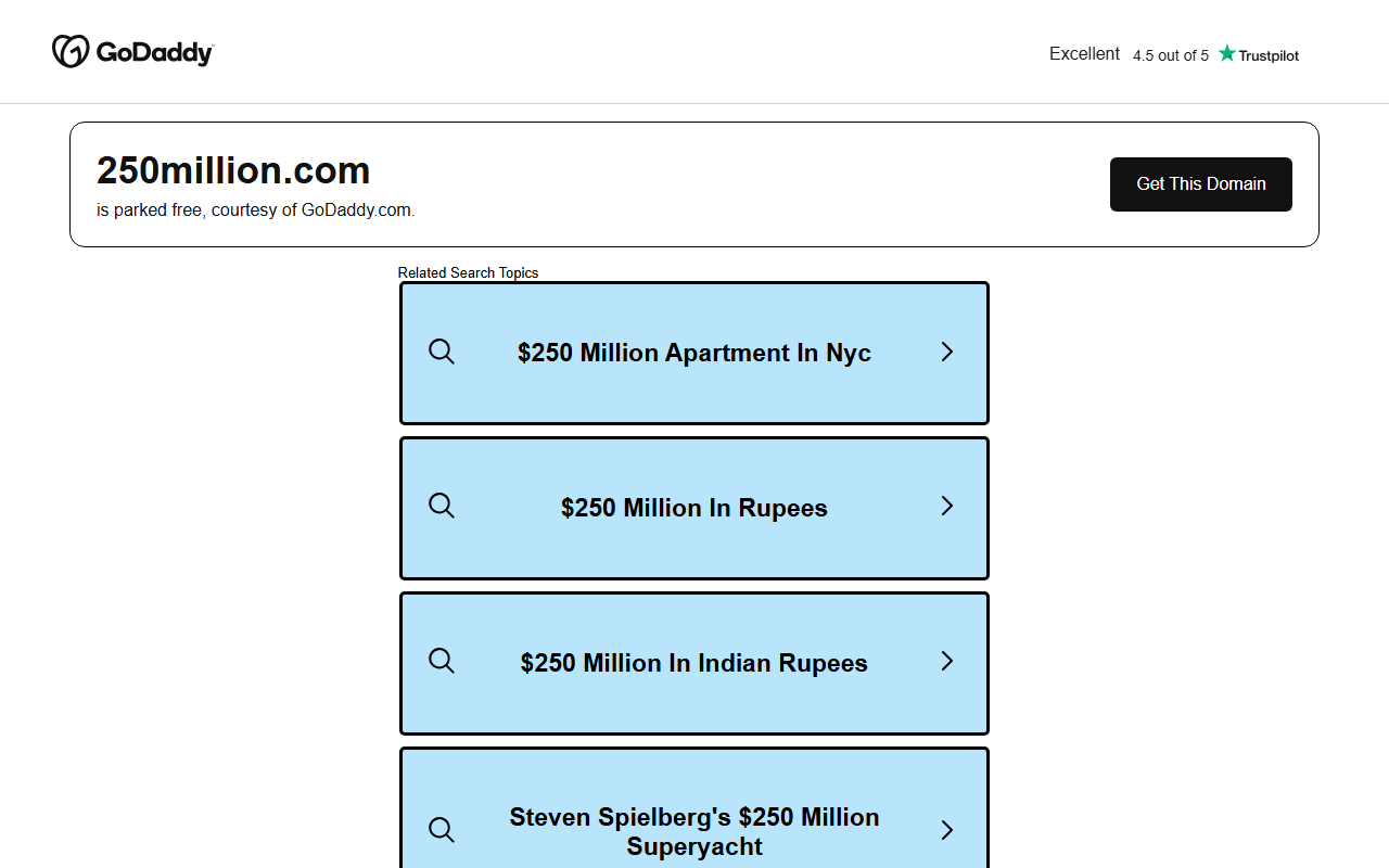 250million.com screenshot