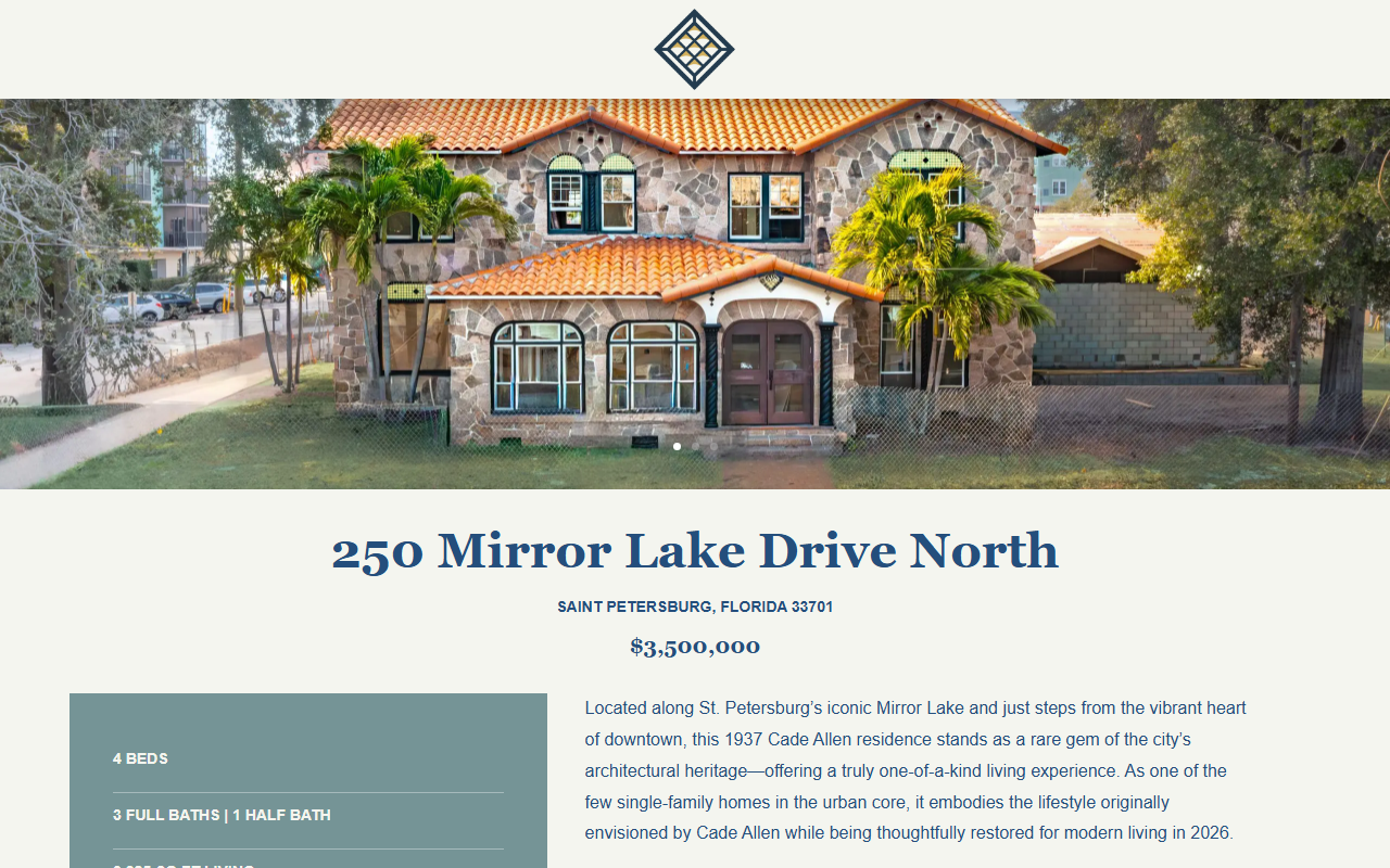 250mirrorlake.com screenshot