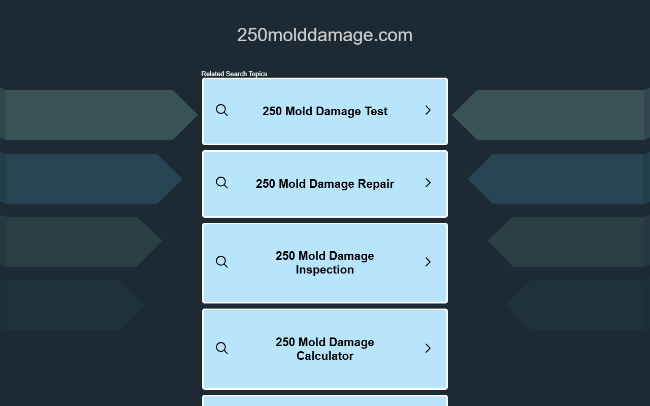 250molddamage.com screenshot