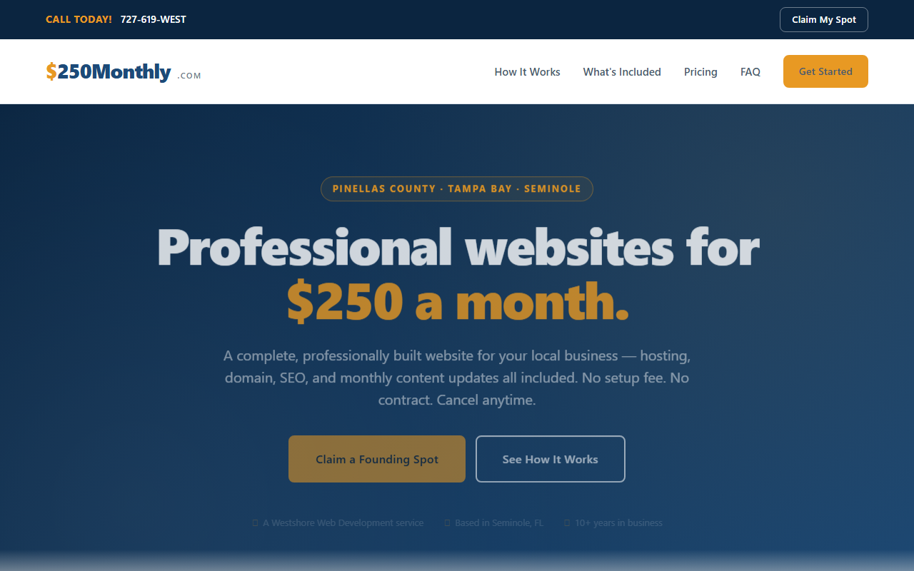 250monthly.com screenshot