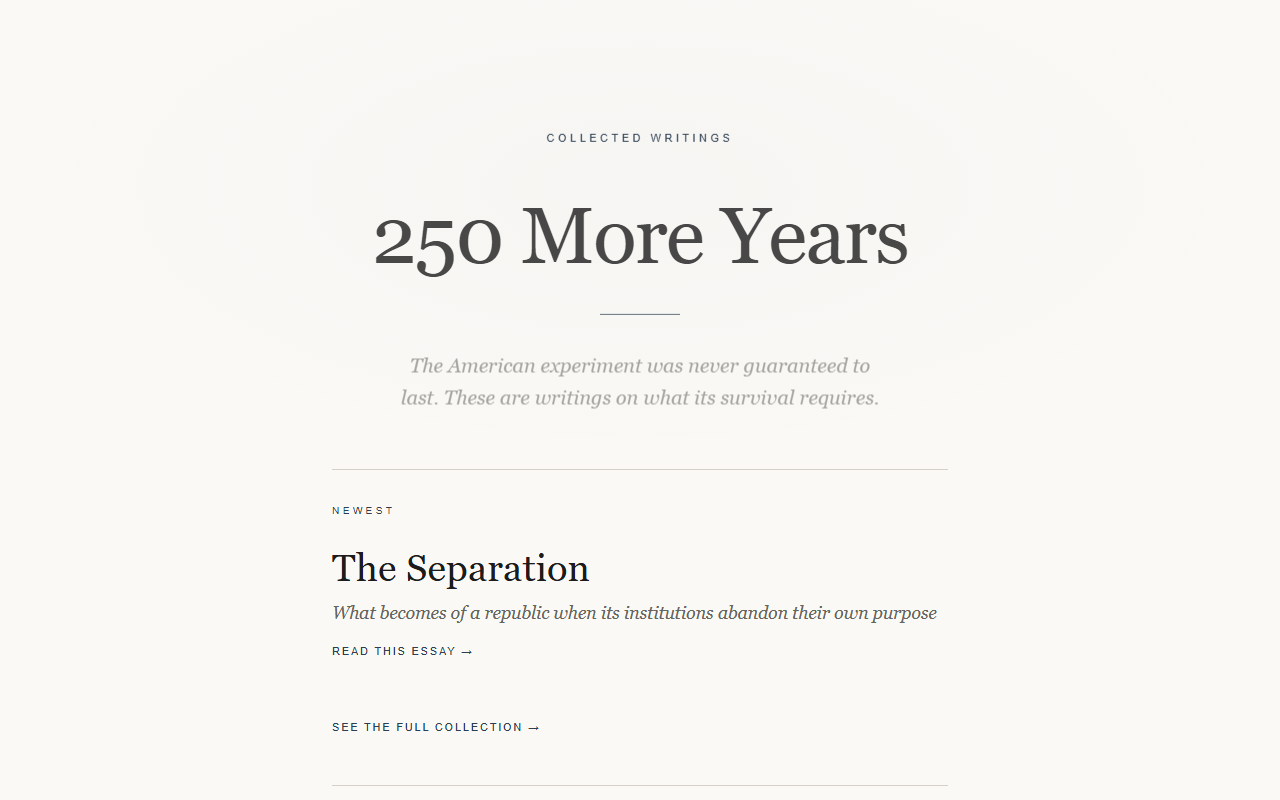 250moreyears.com screenshot