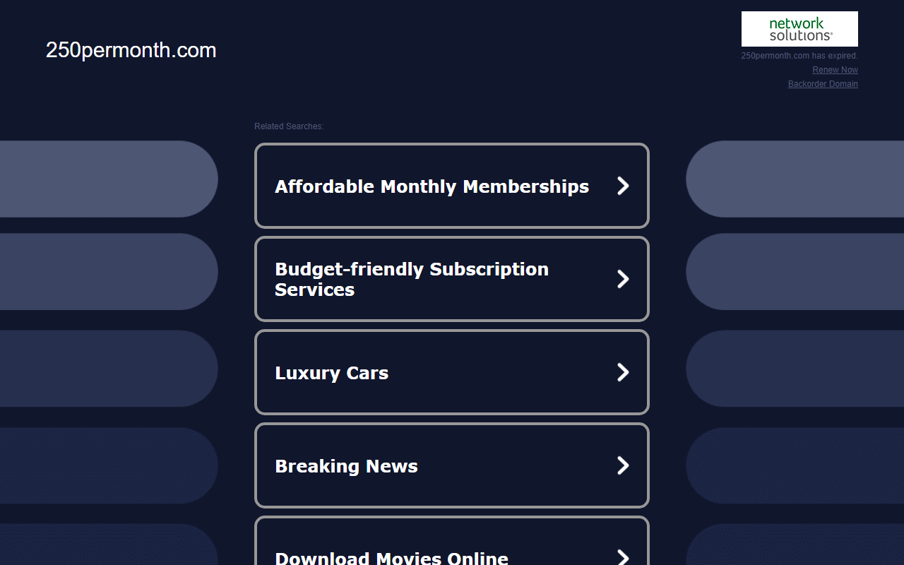 250permonth.com screenshot