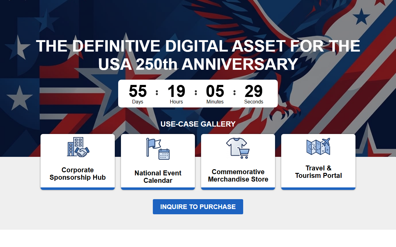 250thanniversary.com screenshot