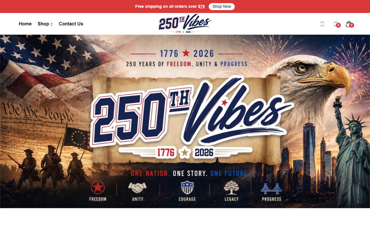 250thvibes.com screenshot