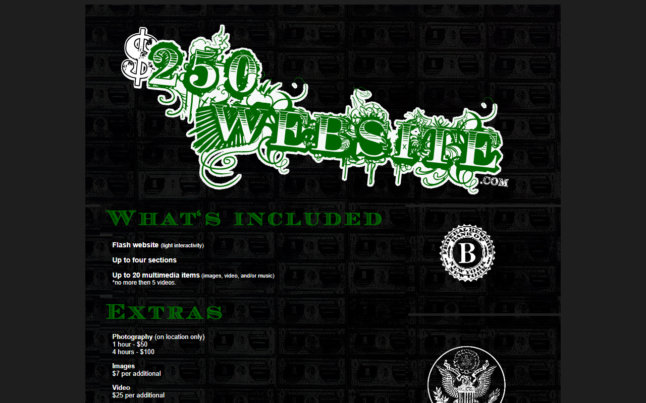 250website.com screenshot