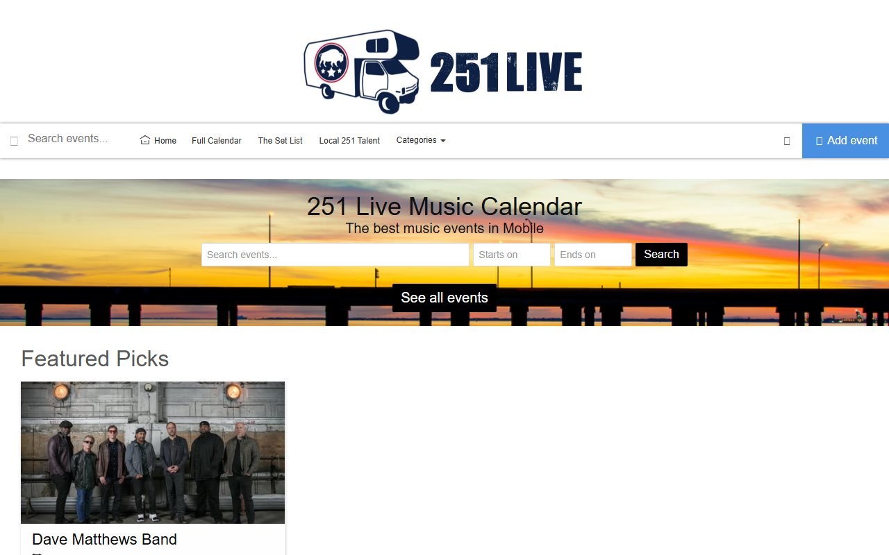 251livemusic.com screenshot
