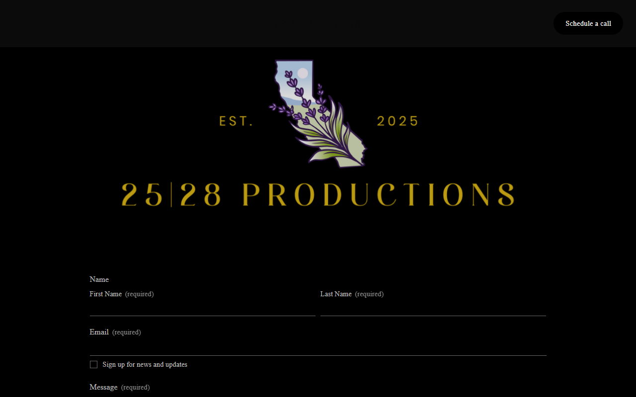 2528productions.com screenshot