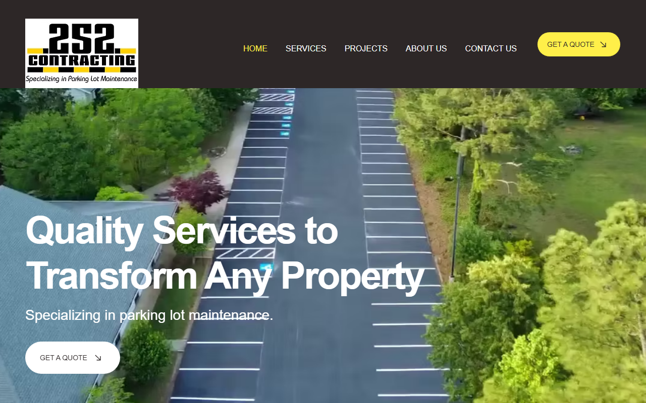 252contractingnc.com screenshot