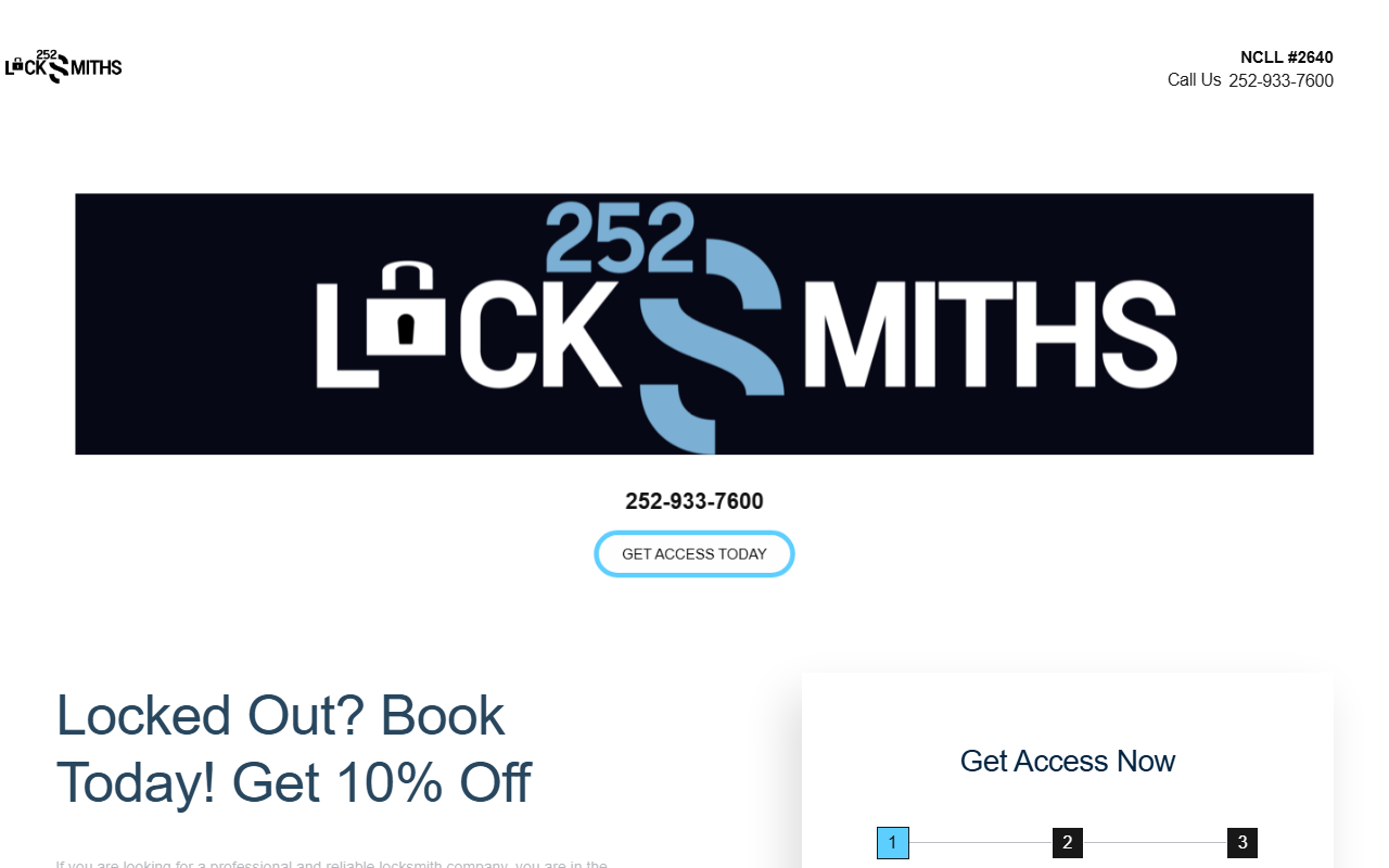 252locksmiths.com screenshot