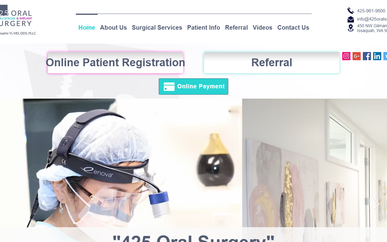 253oralsurgery.com screenshot