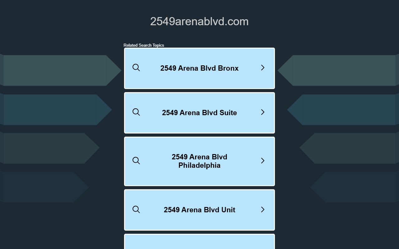 2549arenablvd.com screenshot