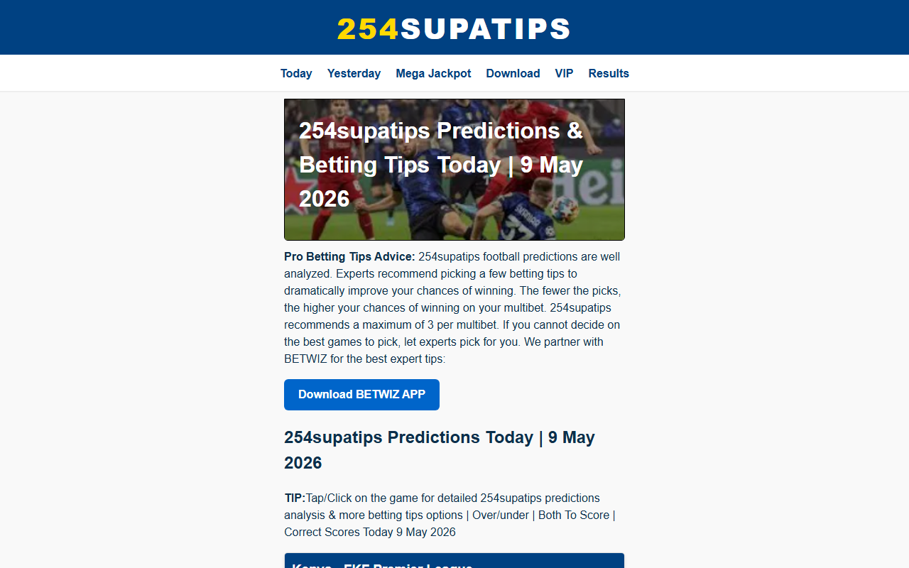 254supatips.com screenshot