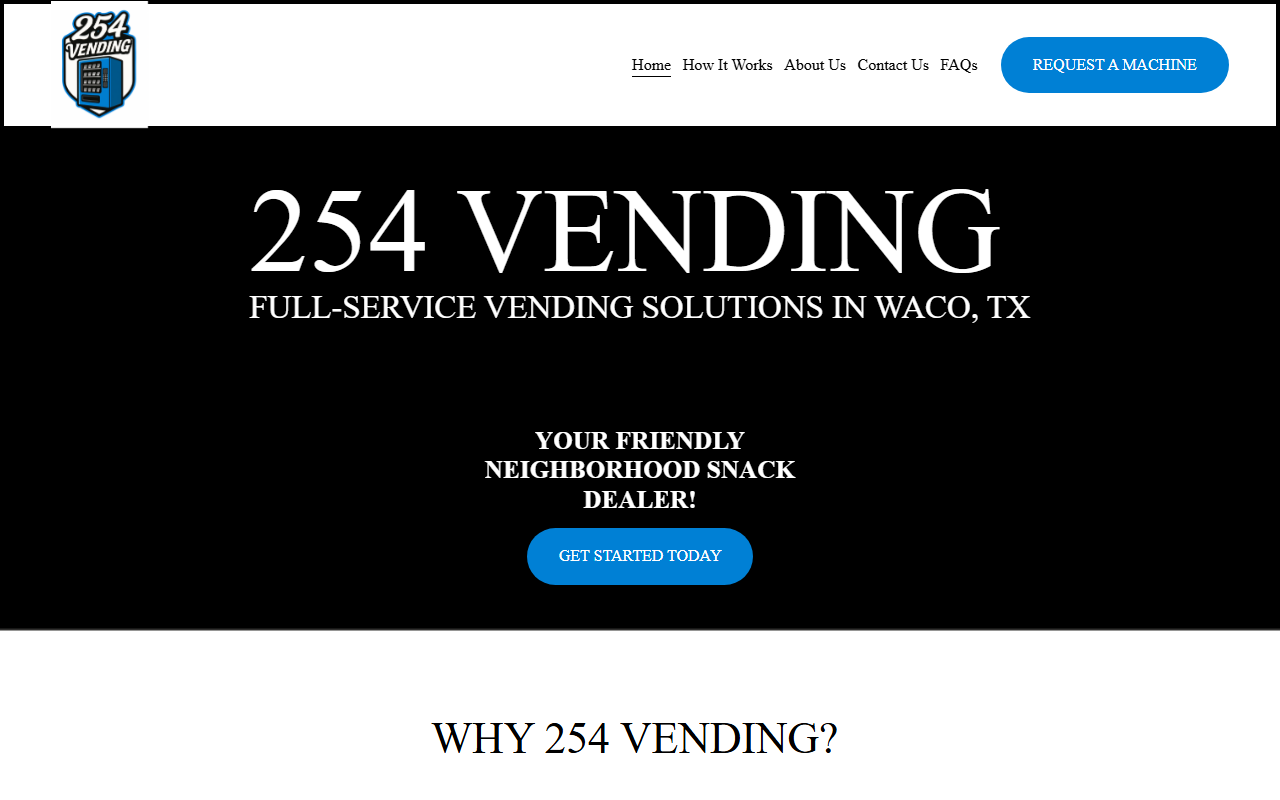 254vending.com screenshot