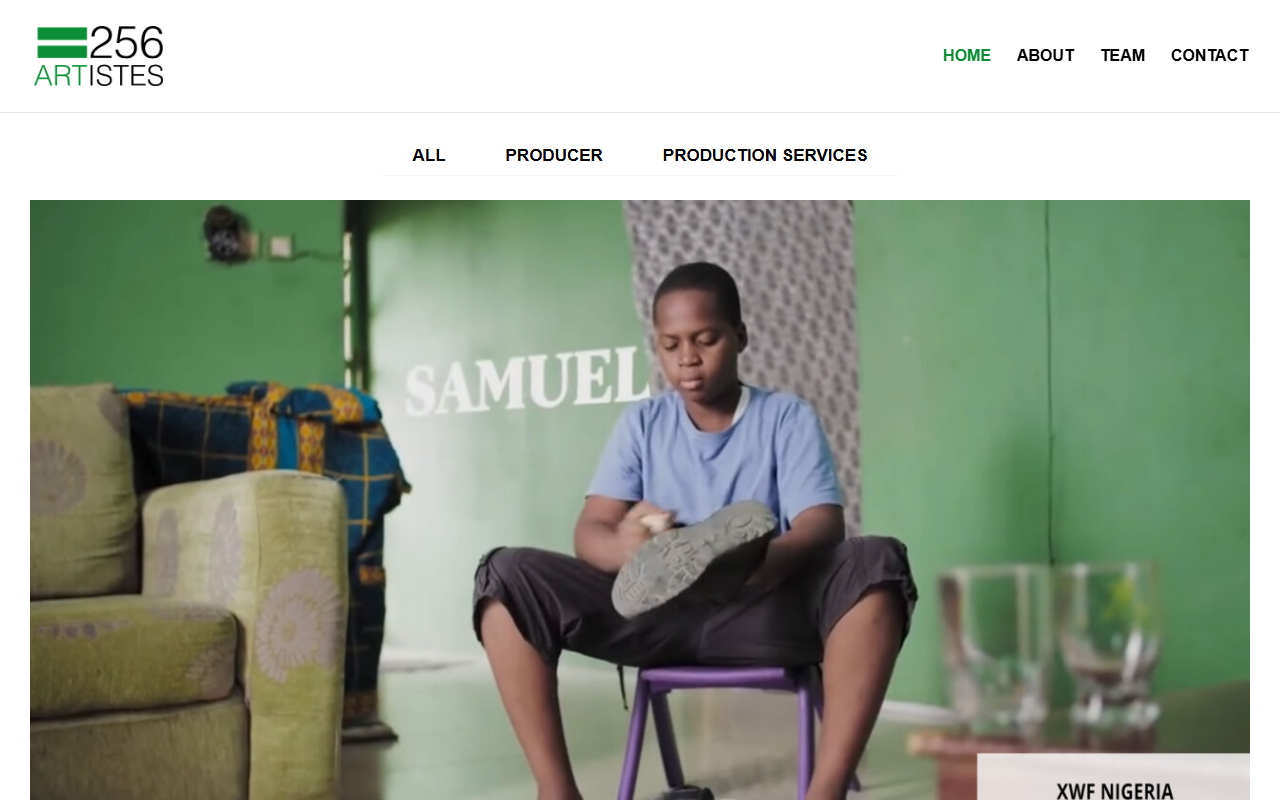 256-artistes.com screenshot