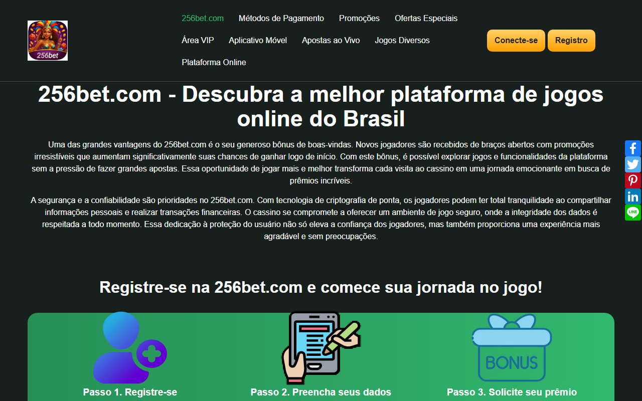 256bet-login.com screenshot