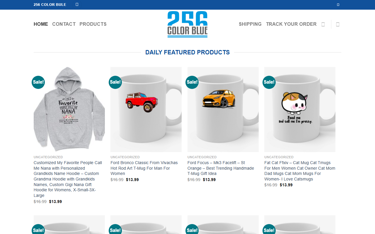 256colorblue.com screenshot