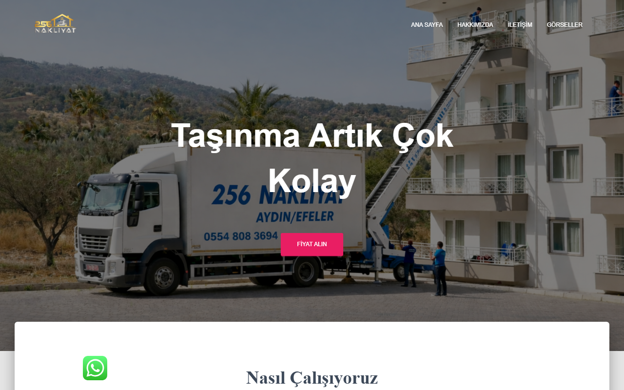 256nakliyataydin.com screenshot