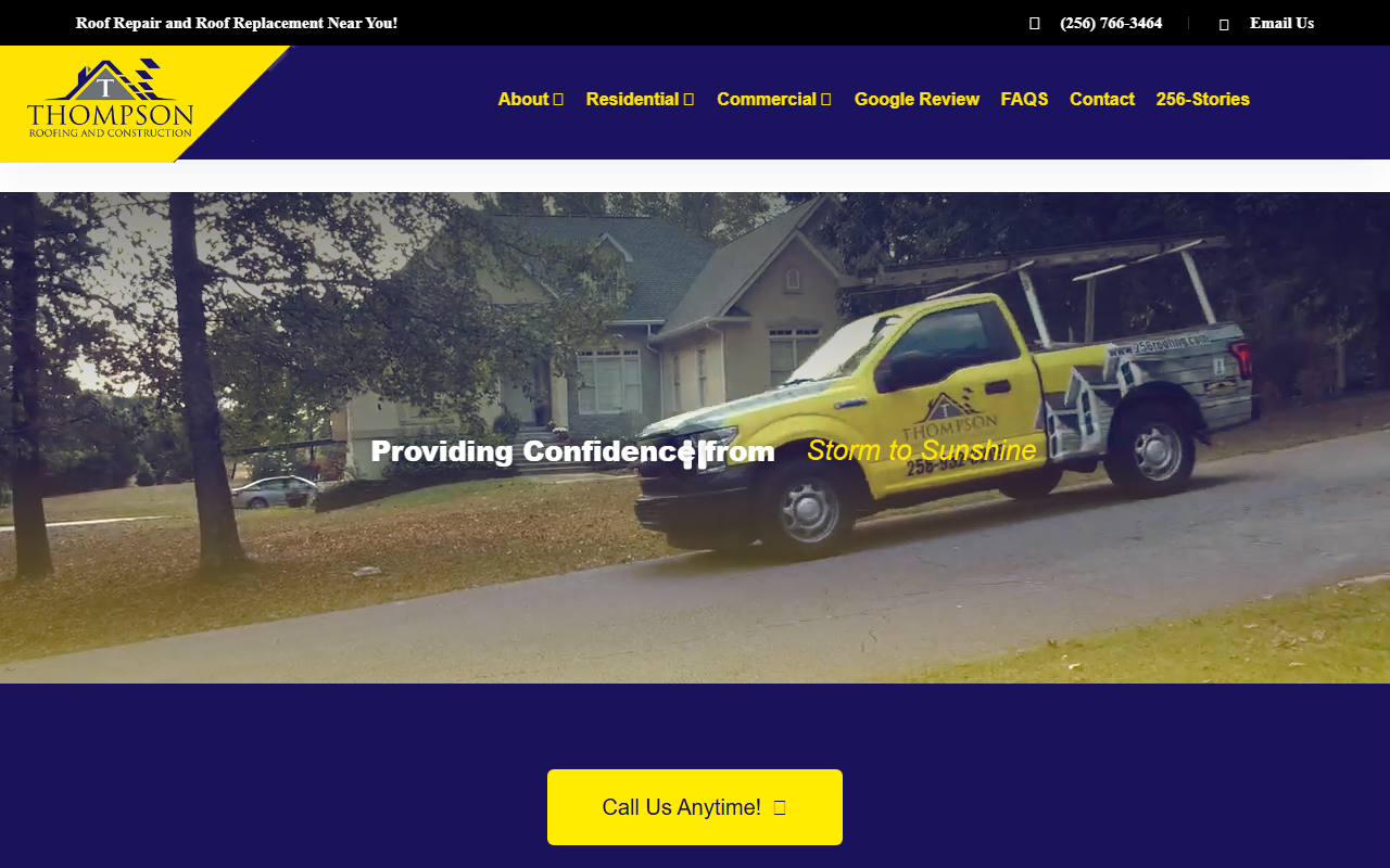 256roofing.com screenshot