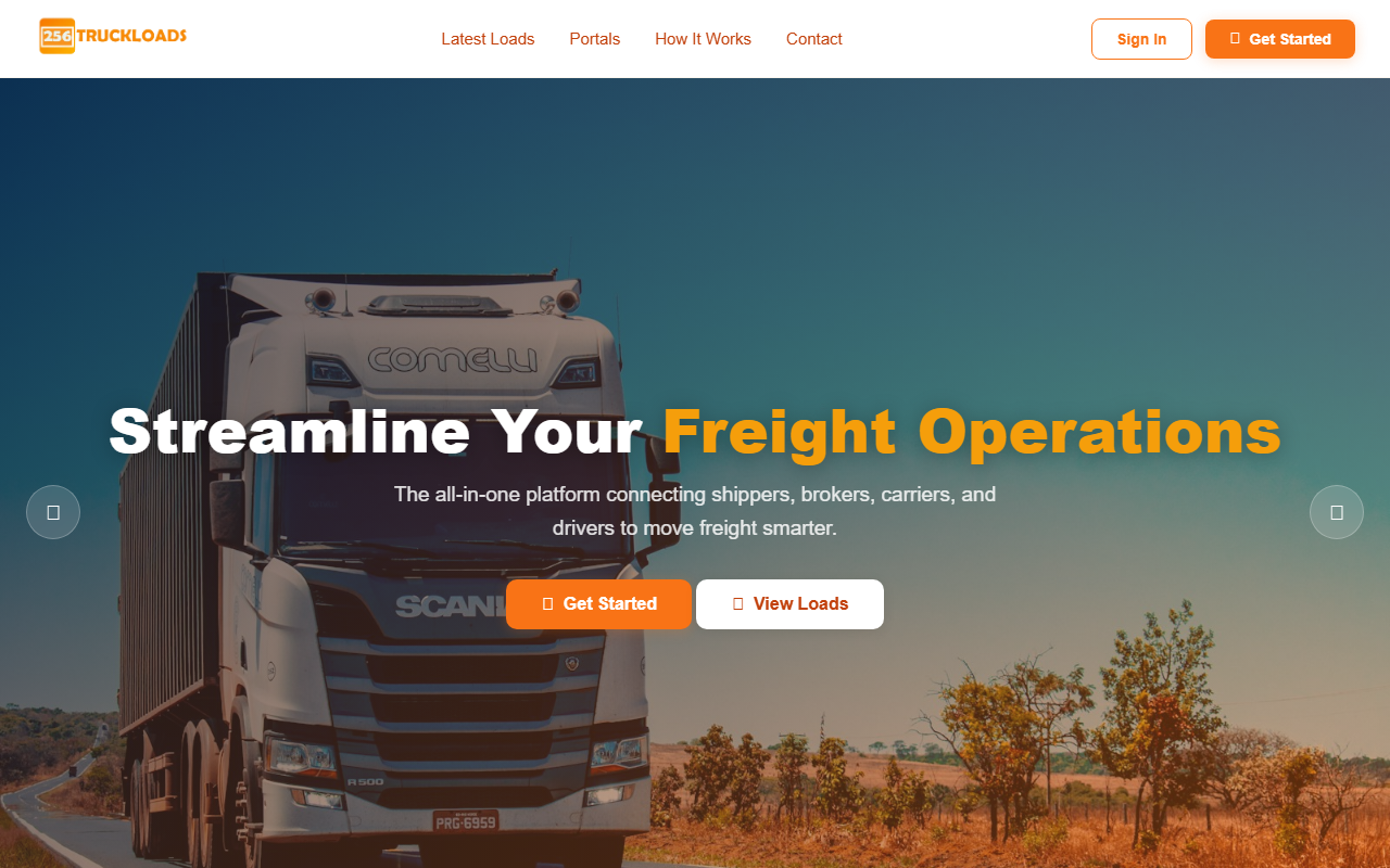 256truckloads.com screenshot