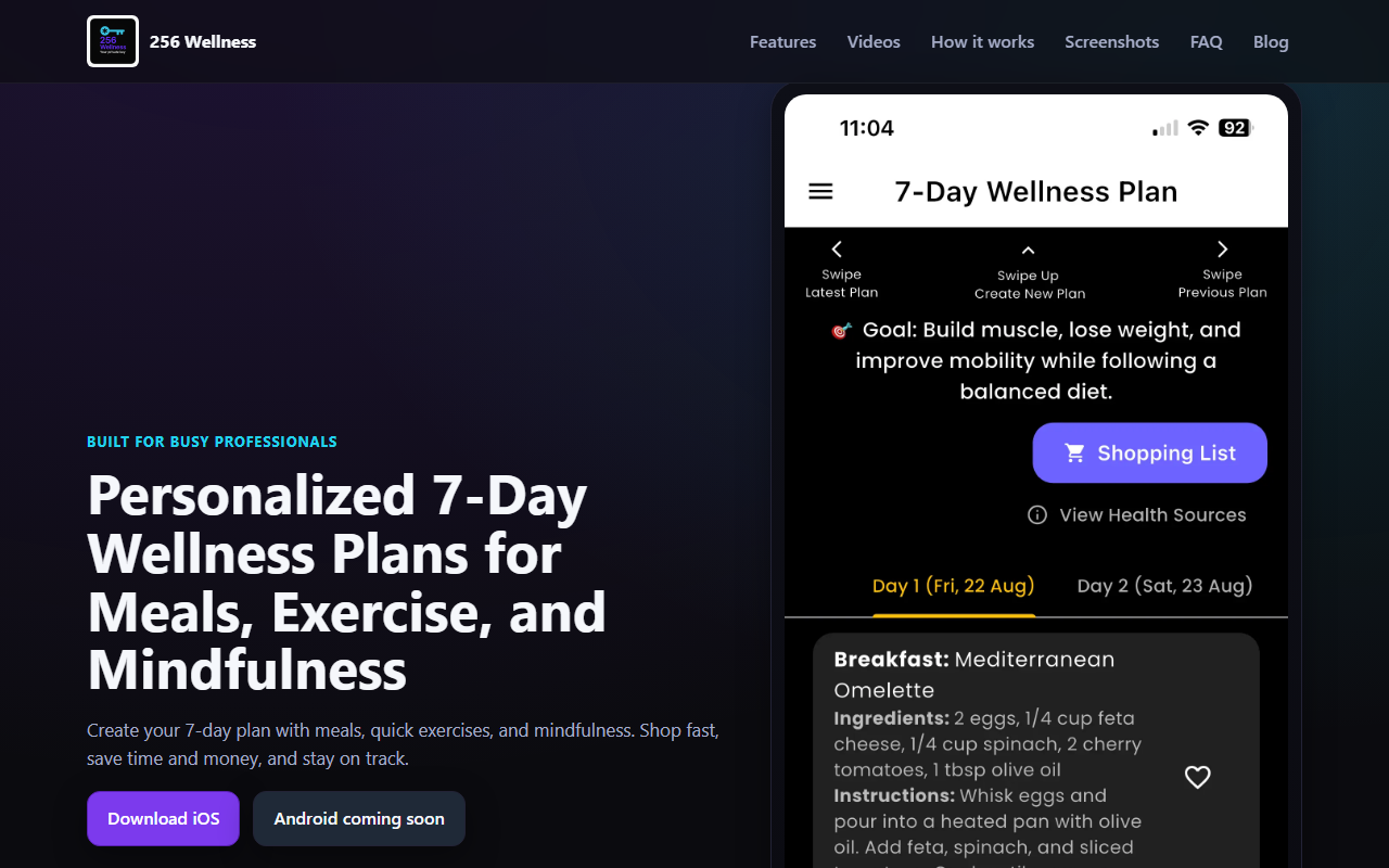 256wellness.com screenshot