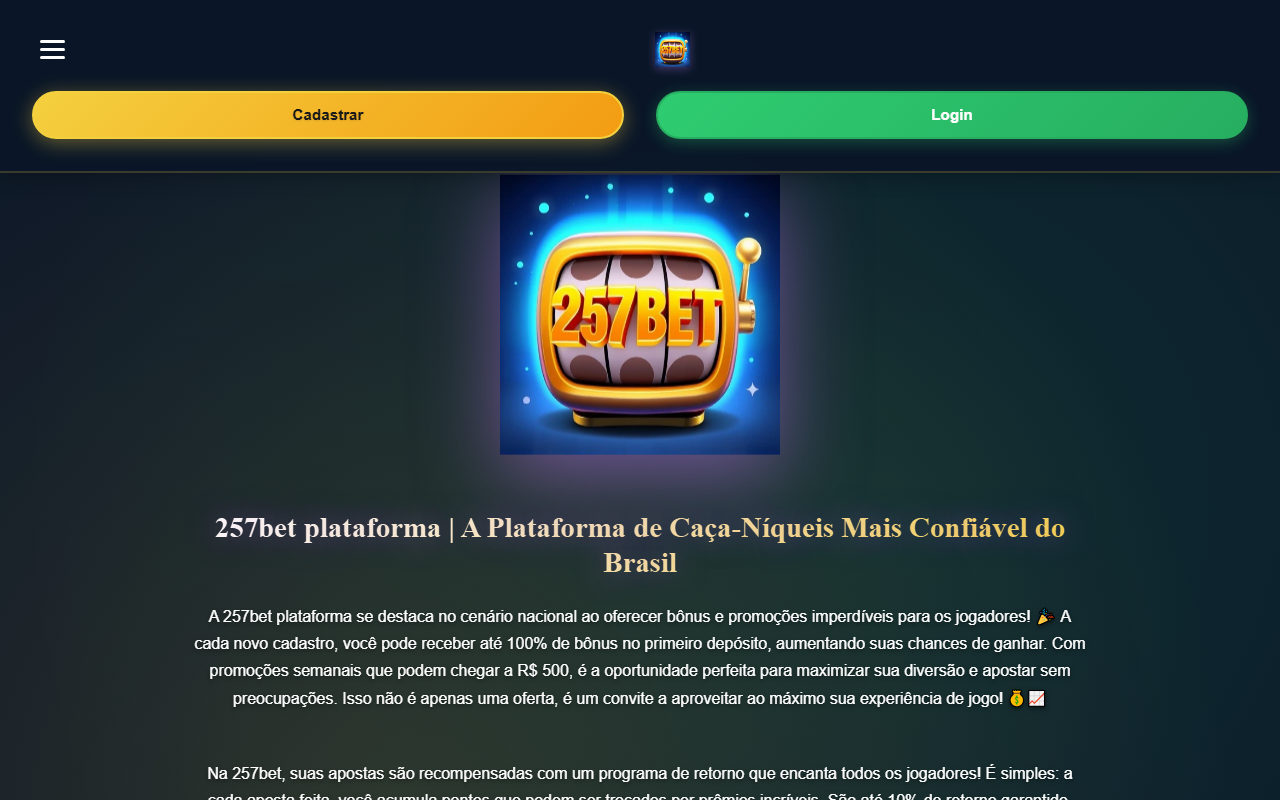 257betapplogin.com screenshot