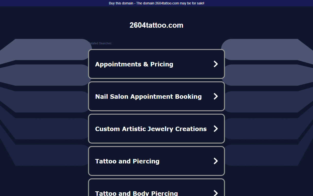 2604tattoo.com screenshot