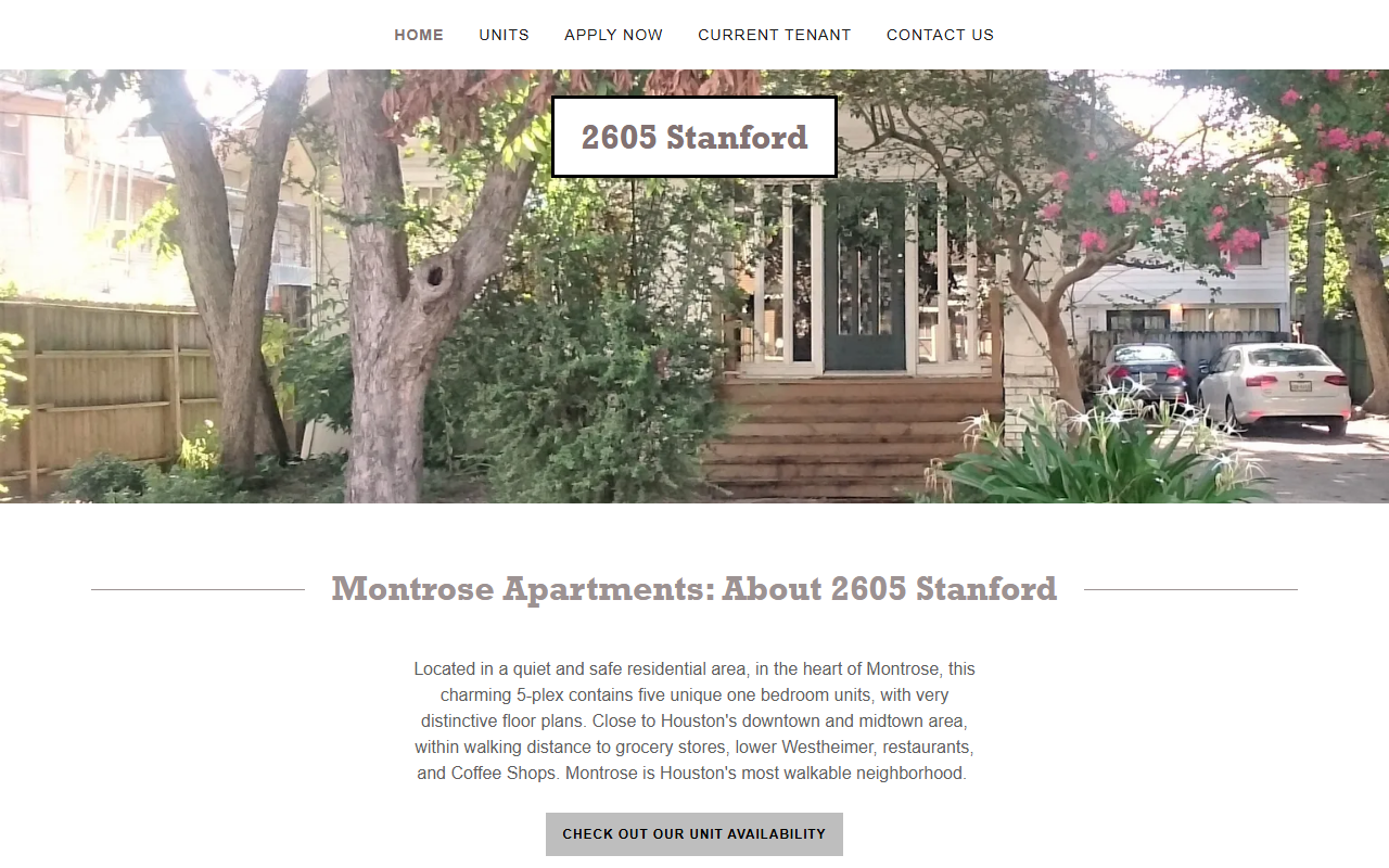 2605stanford.com screenshot